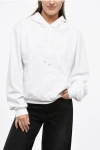 Marc Jacobs Cotton Hoodie With Embossed Logo Grösse Xs In White