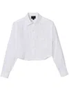 Marc Jacobs Logo-jacquard Crop Button-down Femme Shirt