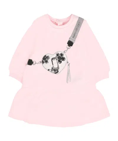 Marc Jacobs Cotton Sweatshirt Dress, In Pink