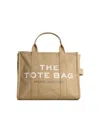 Shop Marc Jacobs Cotton The Small Tote Bag In Beige