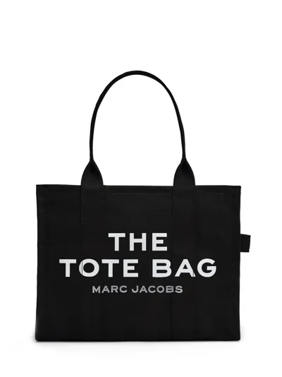 MARC JACOBS MARC JACOBS COTTON TOTE BAG WITH DOUBLE HANDLES