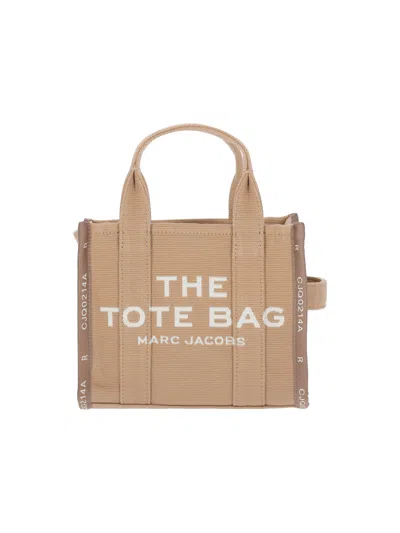 Marc Jacobs Cotton-blend Tote Bag For Women In Brown