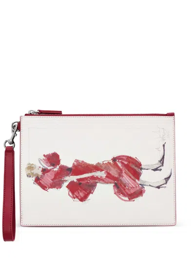 Marc Jacobs Cow Leather Polyurethane Wallet In White
