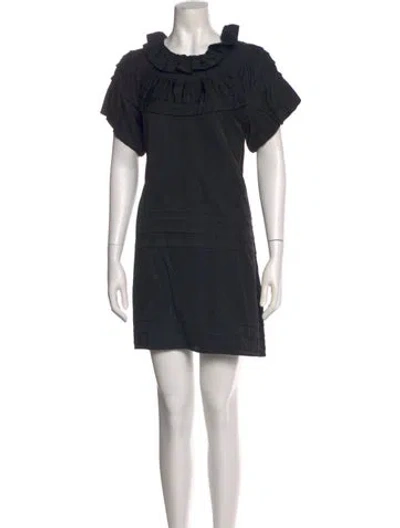 Pre-owned Marc Jacobs Cowl Neck Mini Dress In Black