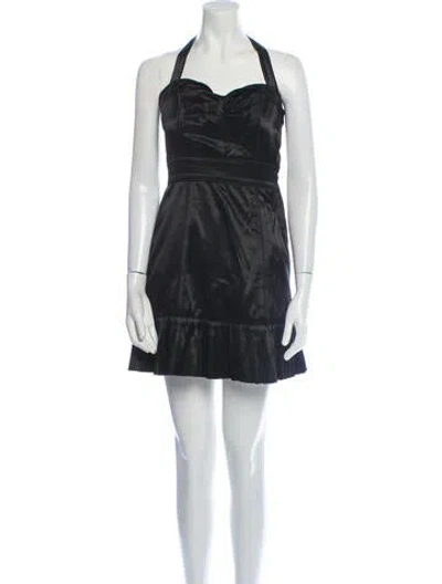 Pre-owned Marc Jacobs Cowl Neck Mini Dress In Black