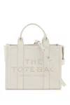 Marc Jacobs Cream Leather Midi Tote Bag In White