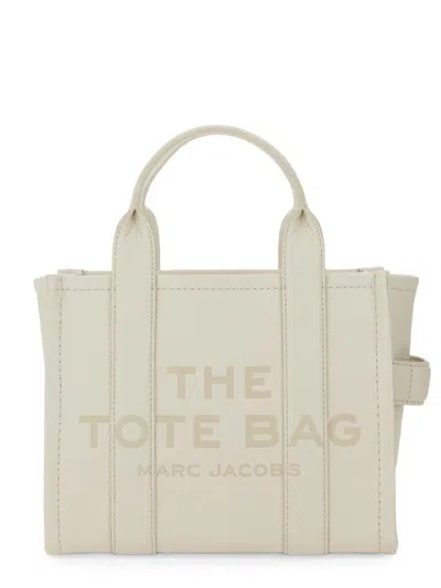 Marc Jacobs Cream White Leather Grained Bag In Neutral