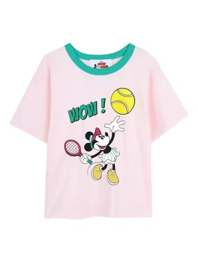 Marc Jacobs Crethestanesedewneck T-shirt - Perfect Fit For Girls In Pink