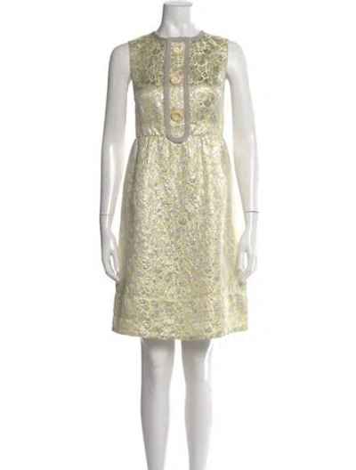 Pre-owned Marc Jacobs Crew Neck Knee-length Dress