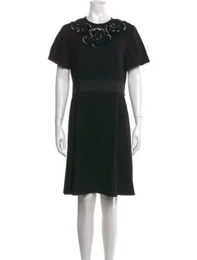Pre-owned Marc Jacobs Crew Neck Knee-length Dress In Black