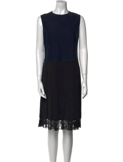 Pre-owned Marc Jacobs Crew Neck Knee-length Dress In Blue