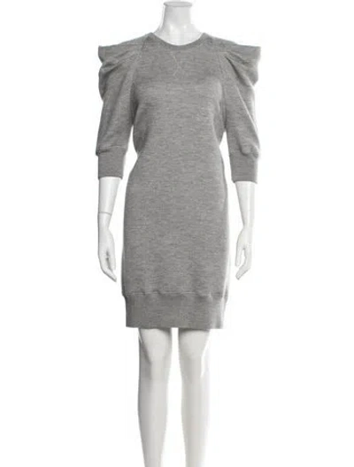 Pre-owned Marc Jacobs Crew Neck Knee-length Dress In Grey