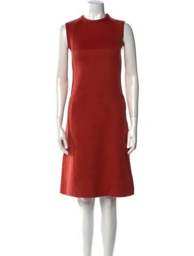 Pre-owned Marc Jacobs Crew Neck Knee-length Dress In Orange