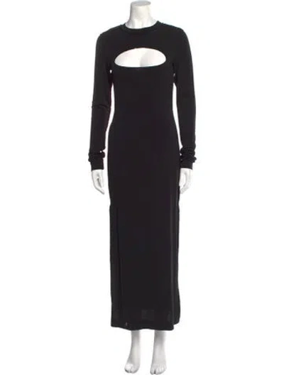 Pre-owned Marc Jacobs Crew Neck Long Dress In Black