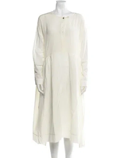 Pre-owned Marc Jacobs Crew Neck Long Dress In Neutral