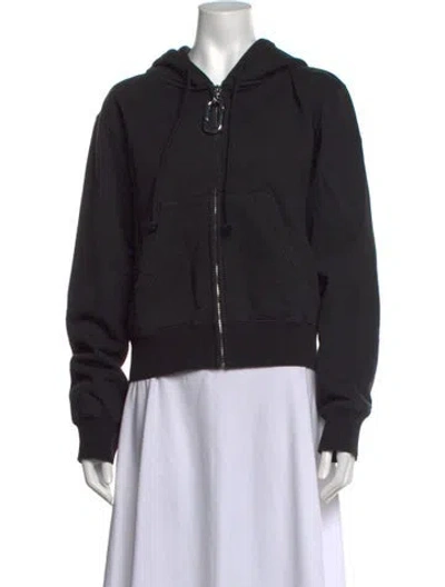 Pre-owned Marc Jacobs Crew Neck Long Sleeve Hoodie In Black