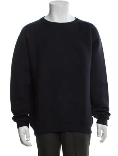 Pre-owned Marc Jacobs Crew Neck Long Sleeve Sweatshirt In Blue