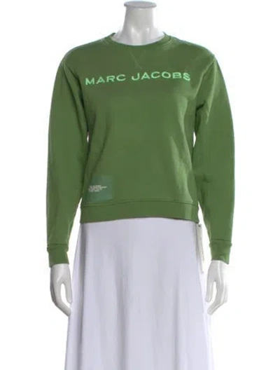 Pre-owned Marc Jacobs Crew Neck Long Sleeve Sweatshirt In Green