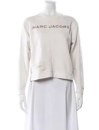Pre-owned Marc Jacobs Crew Neck Long Sleeve Sweatshirt In Neutral