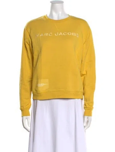 Pre-owned Marc Jacobs Crew Neck Long Sleeve Sweatshirt In Yellow