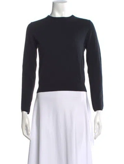 Pre-owned Marc Jacobs Crew Neck Long Sleeve Top In Black