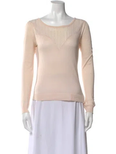 Pre-owned Marc Jacobs Crew Neck Long Sleeve Top In Pink