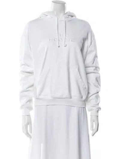 Pre-owned Marc Jacobs Crew Neck Long Sleeve Top In White