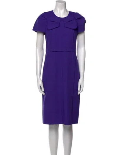 Pre-owned Marc Jacobs Crew Neck Midi Length Dress In Purple