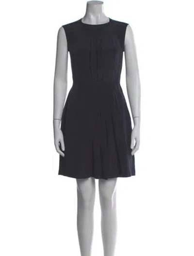 Pre-owned Marc Jacobs Crew Neck Mini Dress In Black