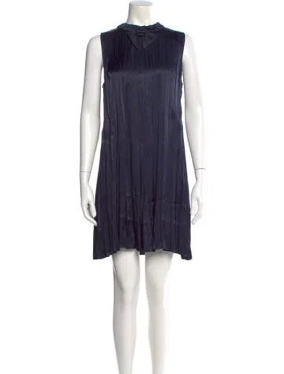 Pre-owned Marc Jacobs Crew Neck Mini Dress In Blue