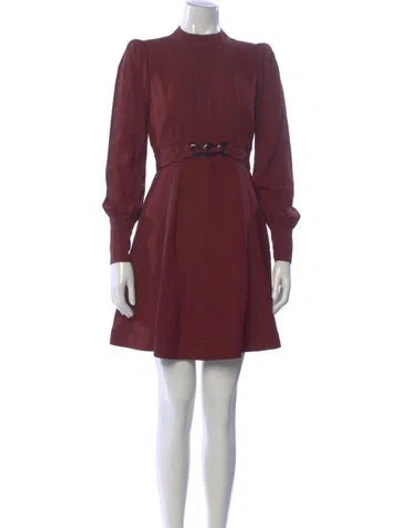 Pre-owned Marc Jacobs Crew Neck Mini Dress In Brown
