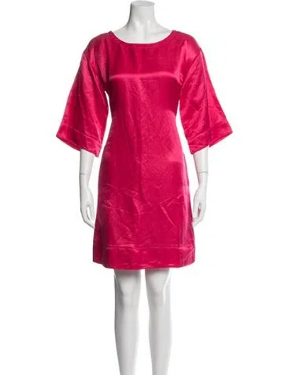 Pre-owned Marc Jacobs Crew Neck Mini Dress In Pink