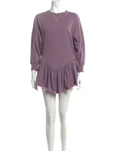 Pre-owned Marc Jacobs Crew Neck Mini Dress In Purple