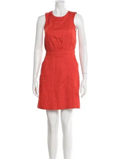 Pre-owned Marc Jacobs Crew Neck Mini Dress In Red