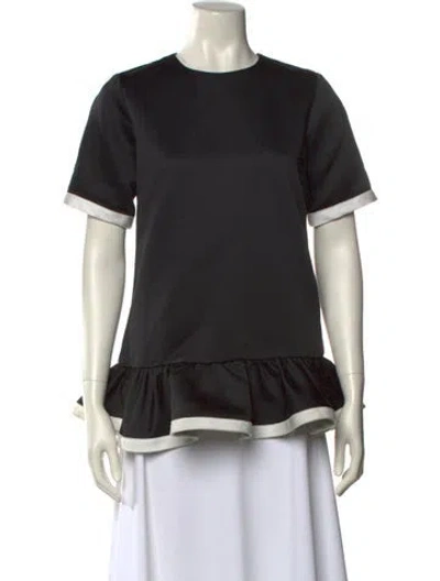 Pre-owned Marc Jacobs Crew Neck Short Sleeve Top In Black