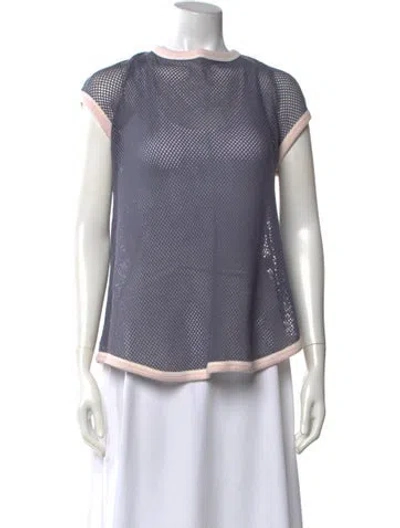 Pre-owned Marc Jacobs Crew Neck Short Sleeve Top In Blue