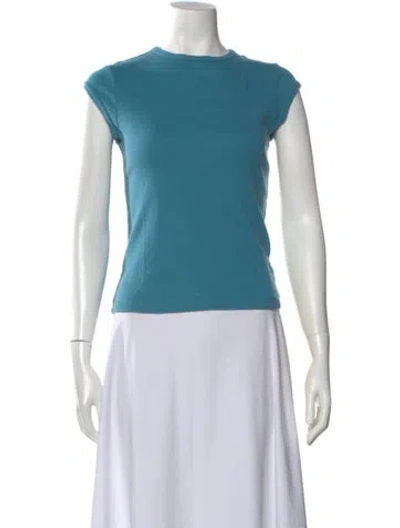 Pre-owned Marc Jacobs Crew Neck Short Sleeve T-shirt In Blue