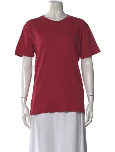 Pre-owned Marc Jacobs Crew Neck Short Sleeve T-shirt In Red