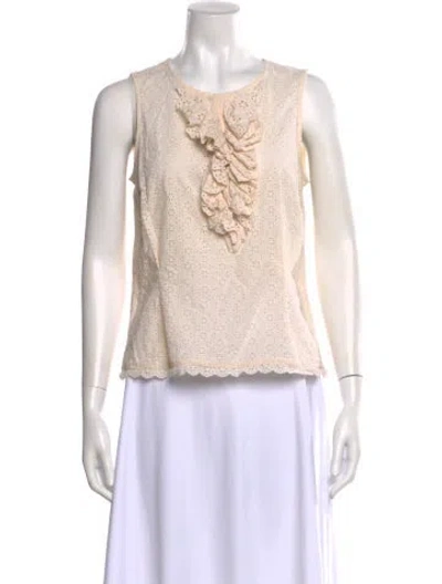 Pre-owned Marc Jacobs Crew Neck Sleeveless Top In Neutral