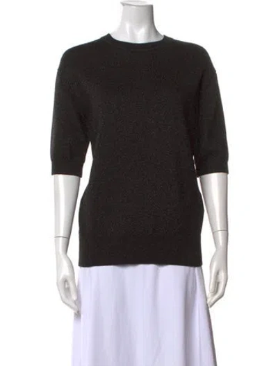 Pre-owned Marc Jacobs Crew Neck Sweater In Black/metallic