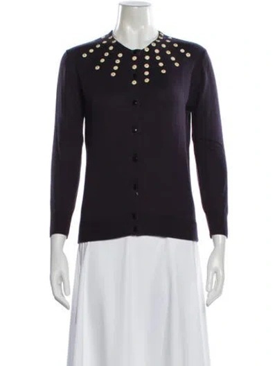 Pre-owned Marc Jacobs Crew Neck Sweater In Purple