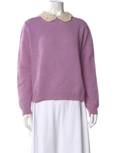Pre-owned Marc Jacobs Crew Neck Sweater In Purple