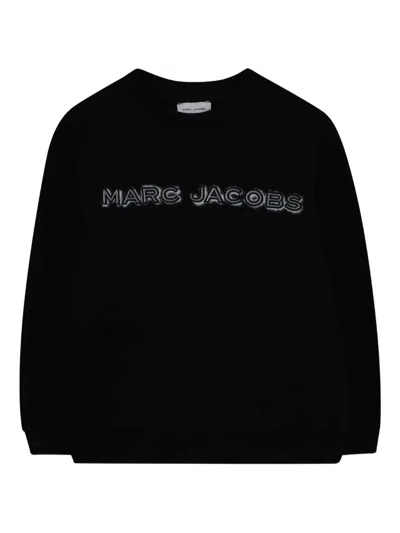 Marc Jacobs Kids' Crewneck Sweatshirt With Logo  In Black