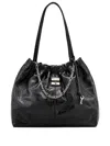 Marc Jacobs Leather Shoulder Bag With Chain And Straps In Black