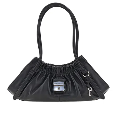 Marc Jacobs 'cristina' Nappa Leather Shoulder Bag In Black