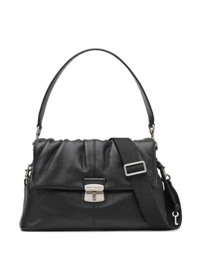 MARC JACOBS CRISTINA RUCHED-DETAIL SHOULDER BAG