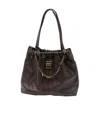 Marc Jacobs The Cristina Chain-detail Shoulder Bag In Brown