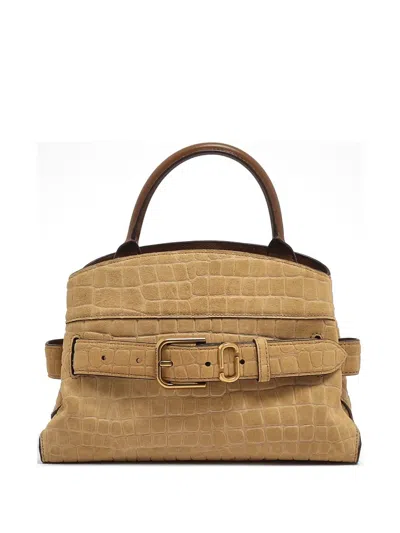 Marc Jacobs Croc-effect Buckled Tote Bag In Pink