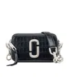 Marc Jacobs The Snapshot Leather Shoulder Bag In Black