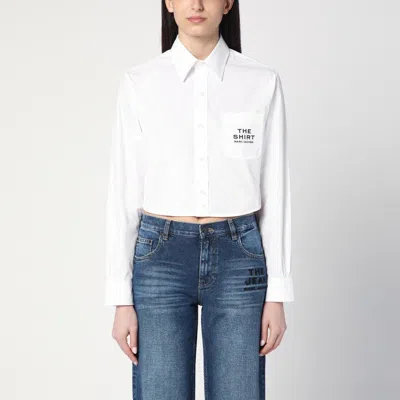 MARC JACOBS CROPPED WHITE COTTON SHIRT